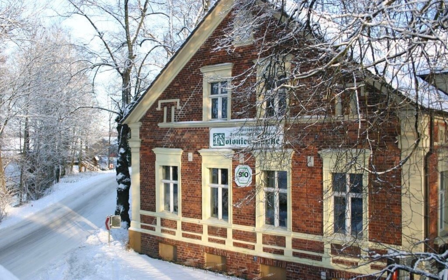 Winterliches Bio Hotel Koloniesch&auml;nke