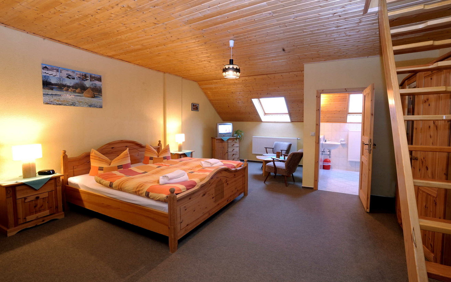 Zimmer im Landgasthof Zur Wildbahn, Foto: Peter Becker, Lizenz: Landgasthof Zur Wildbahn