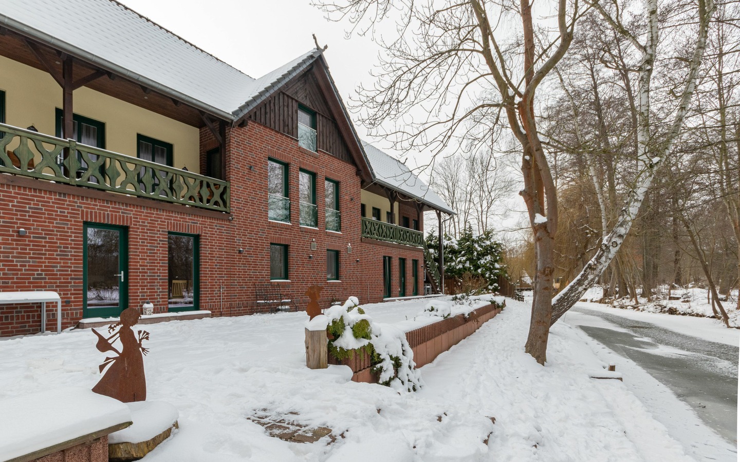 Winteransicht Spreewaldscheune