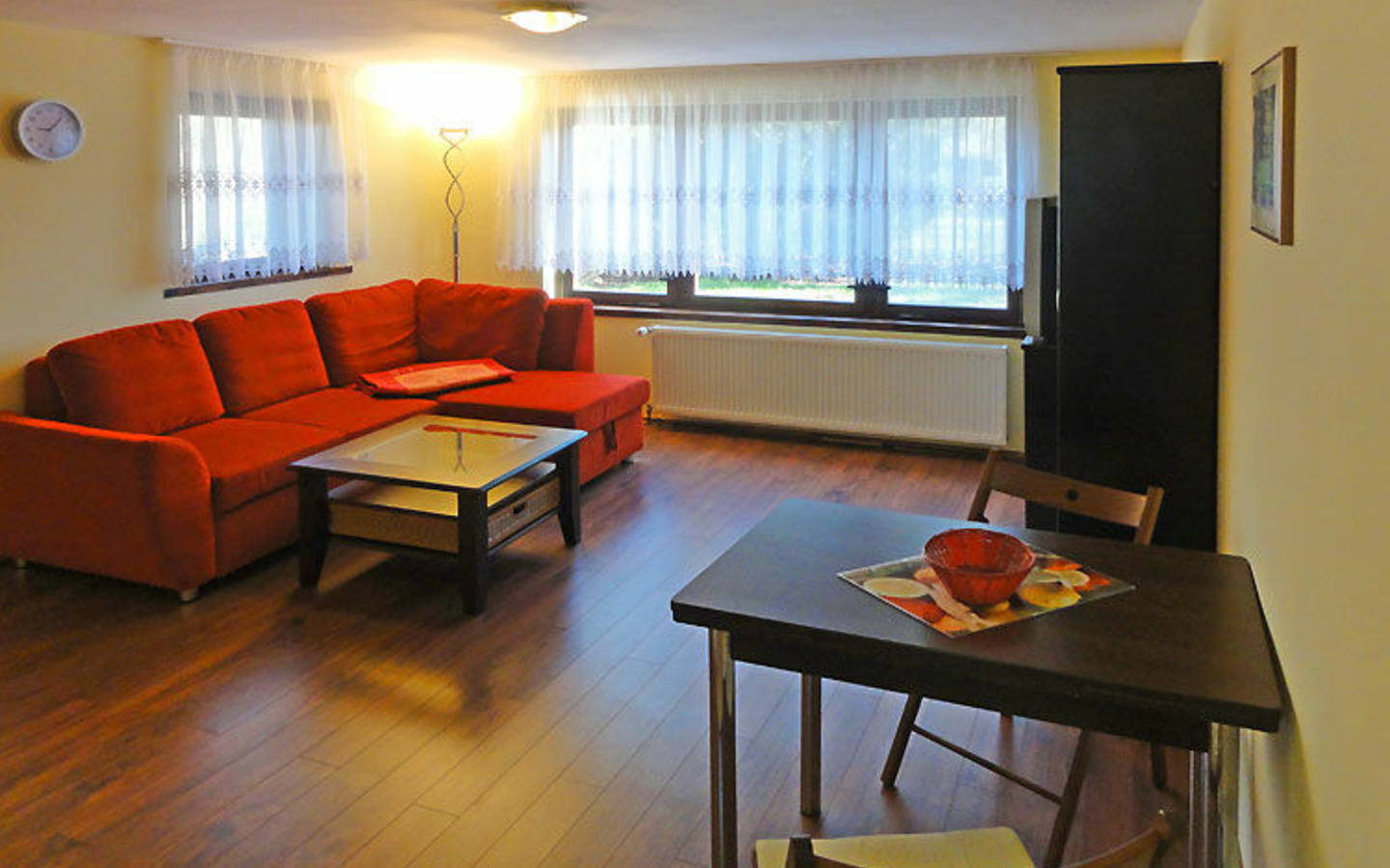 Ferienhaus, Wohnbereich, Foto: Ferienhof Schupan