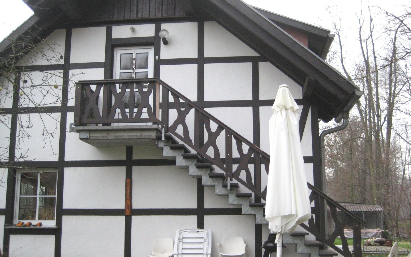 Au&szlig;entreppe zur Ferienwohnung