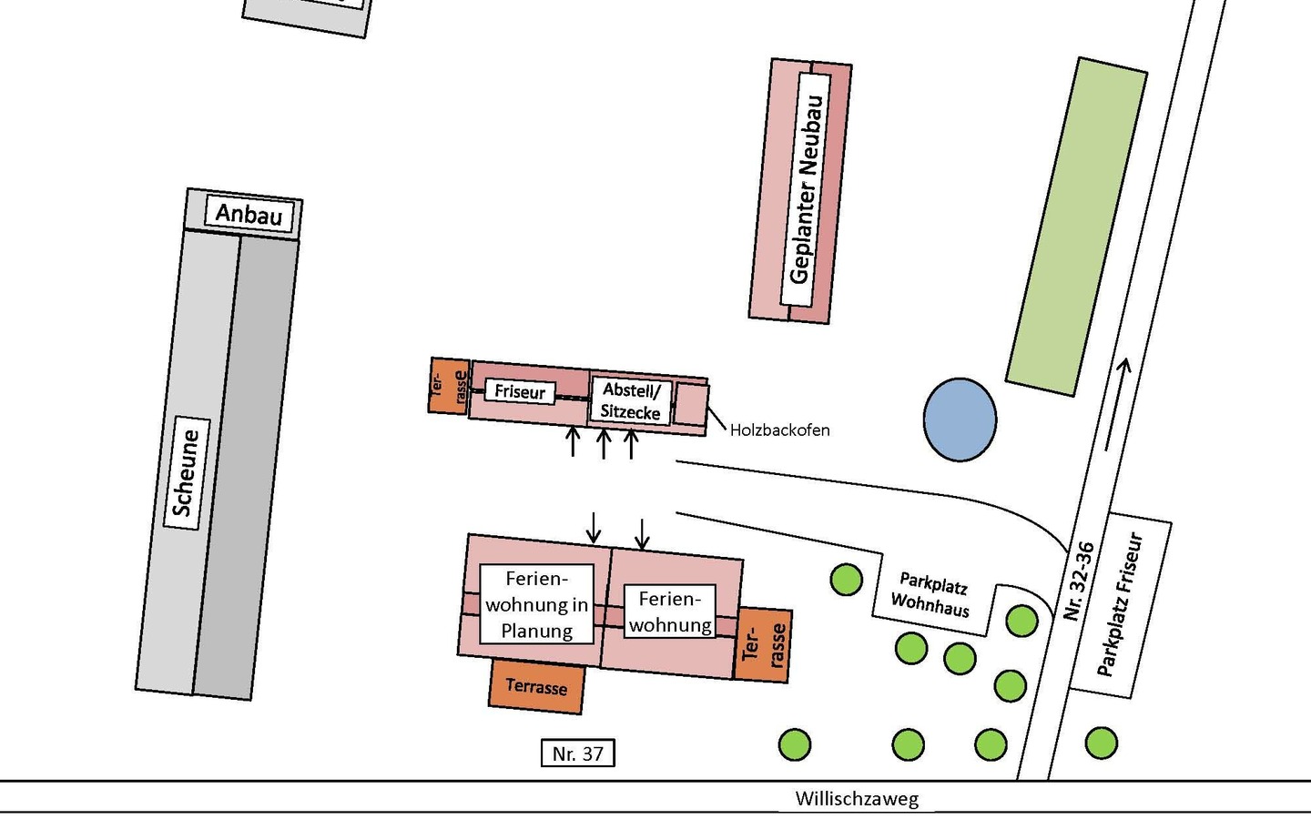 Lageplan Grundst&uuml;ck