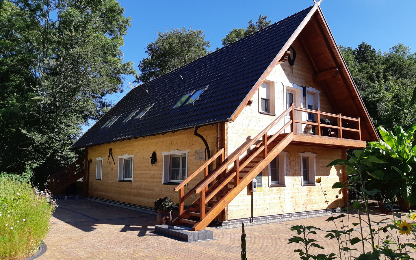 Treppenaufgang Abendsonne