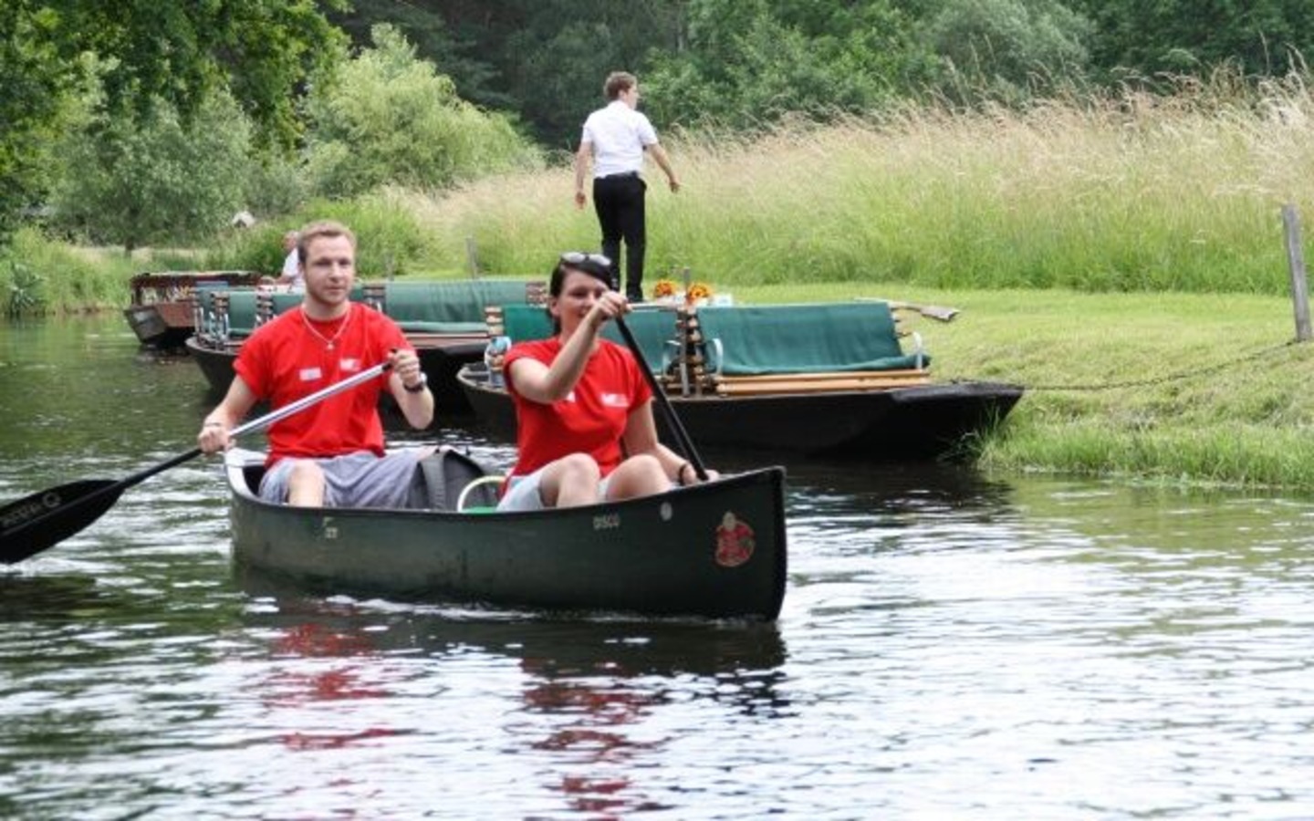 Kanufahren im Spreewald, Foto: Bootshaus am Leineweber