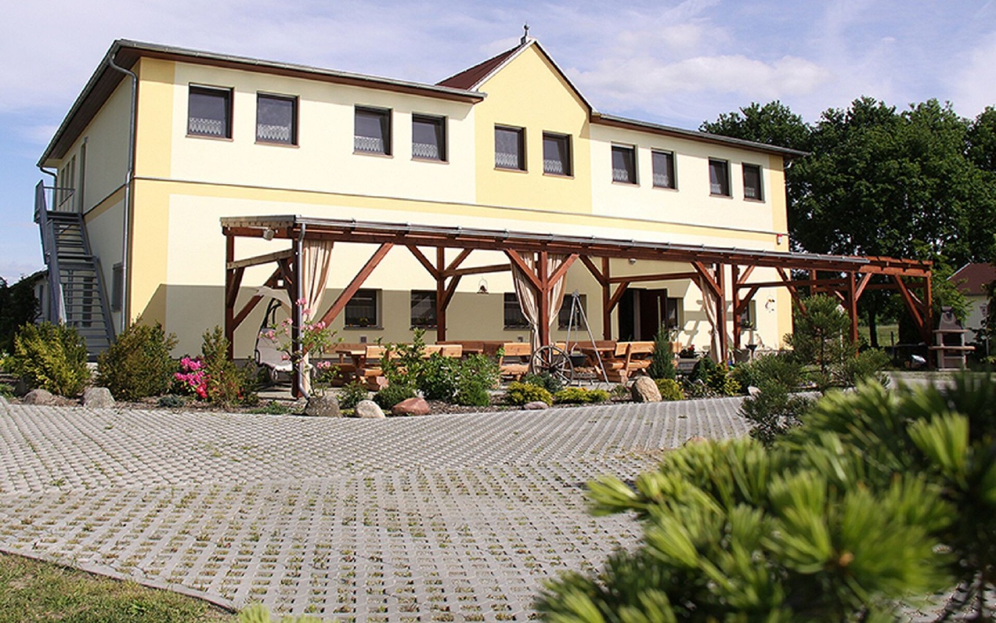 Au&szlig;enansicht Reiterhof zum Spreewald, Foto: Familie Brachmann, Lizenz: Familie Brachmann