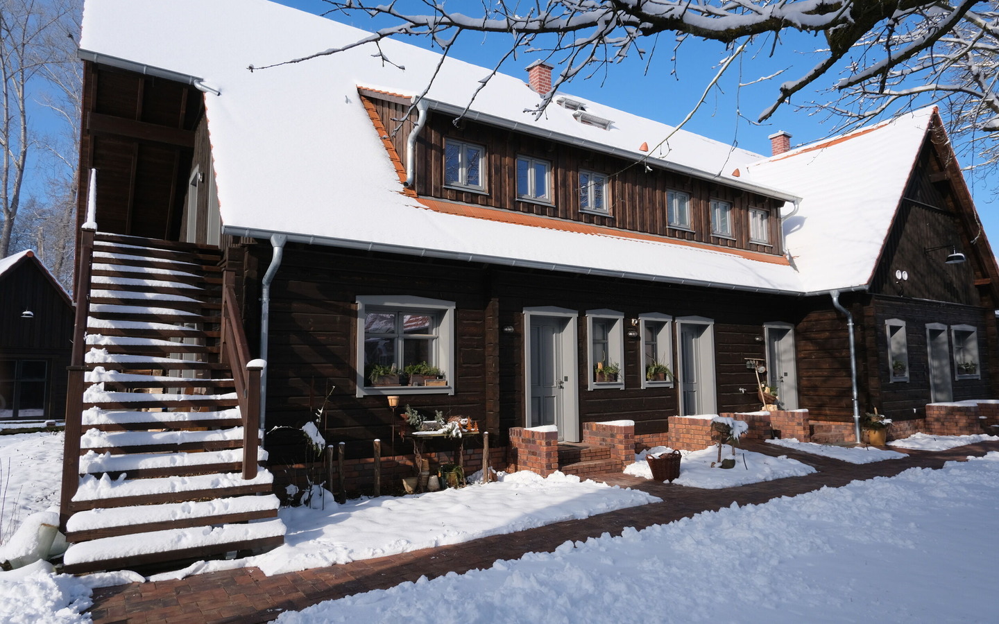 Hofstelle No. 133 im Winter