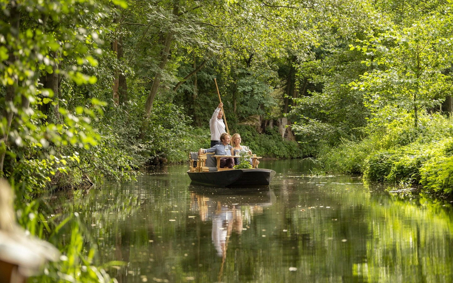 Kahnfahrt, Foto: Ron Petra&szlig;, Lizenz: Amt Burg (Spreewald)