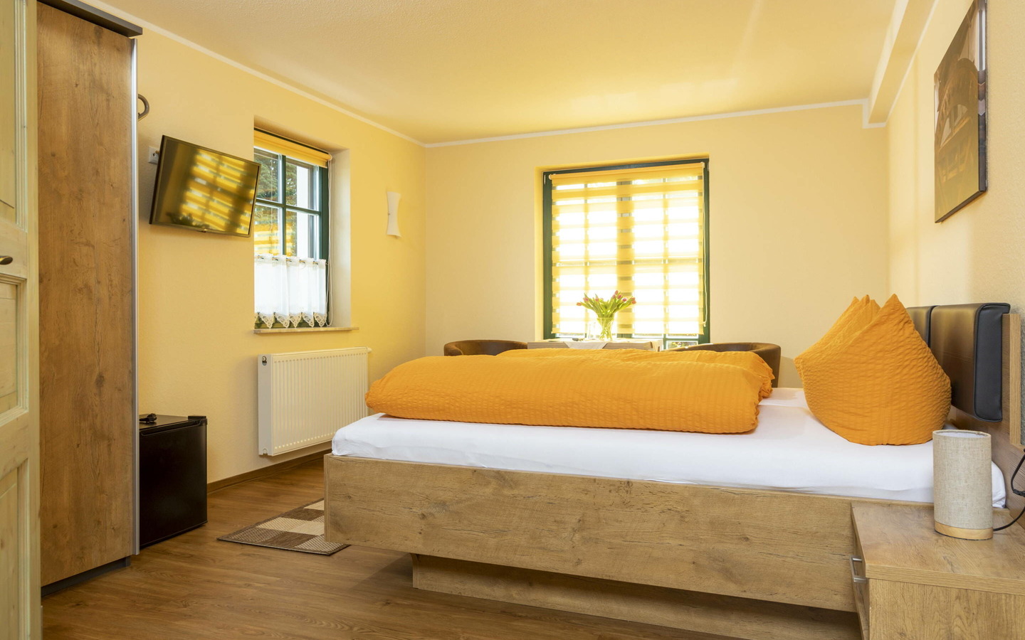 Pension Kr&auml;uterm&uuml;hlenhof Doppelzimmer, Foto: Rainer Weisflog, Lizenz: Kr&auml;uterm&uuml;hlenhof Burg Spreewald