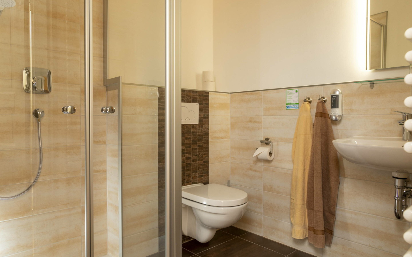 Pension Kr&auml;uterm&uuml;hlenhof Badezimmer, Foto: Rainer Wei&szlig;flog, Lizenz: Kr&auml;uterm&uuml;hlenhof Burg Spreewald