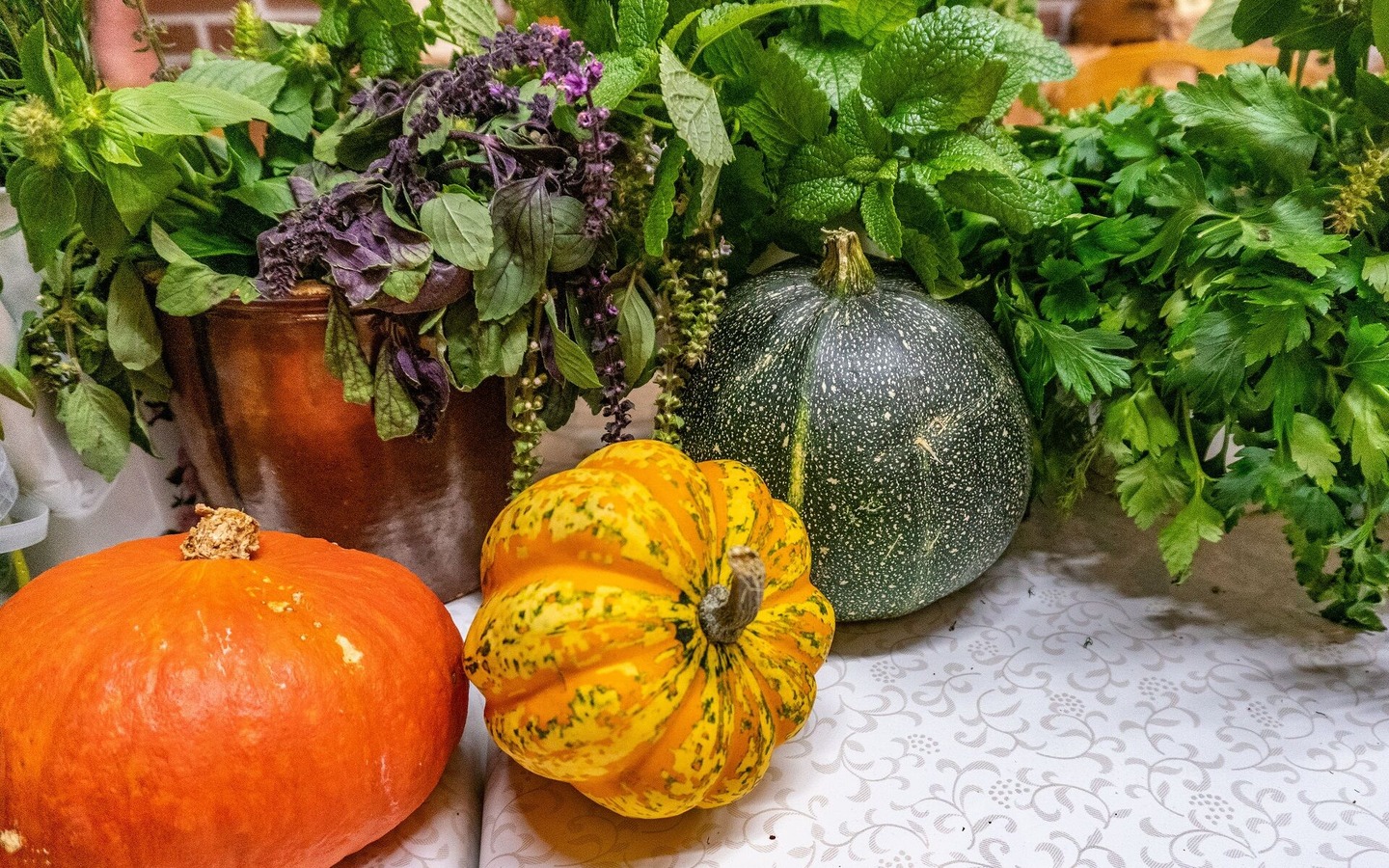 Herbstliche Tischdekoration, Foto: Peter Becker, Lizenz: Amt Burg (Spreewald)
