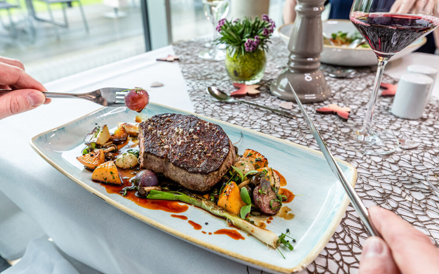 Restaurant im Spreewald Thermenhotel, Foto: Spreewaldtherme Burg (Spreewald), Lizenz: Amt Burg (Spreewald)