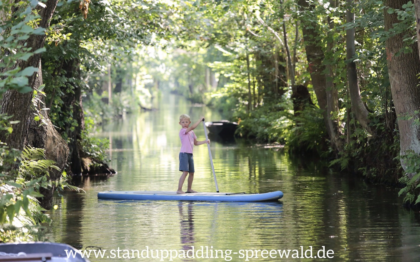 Stand up Paddling im Spreewald, Foto: Unbekannt, Lizenz: Amt Burg (Spreewald)
