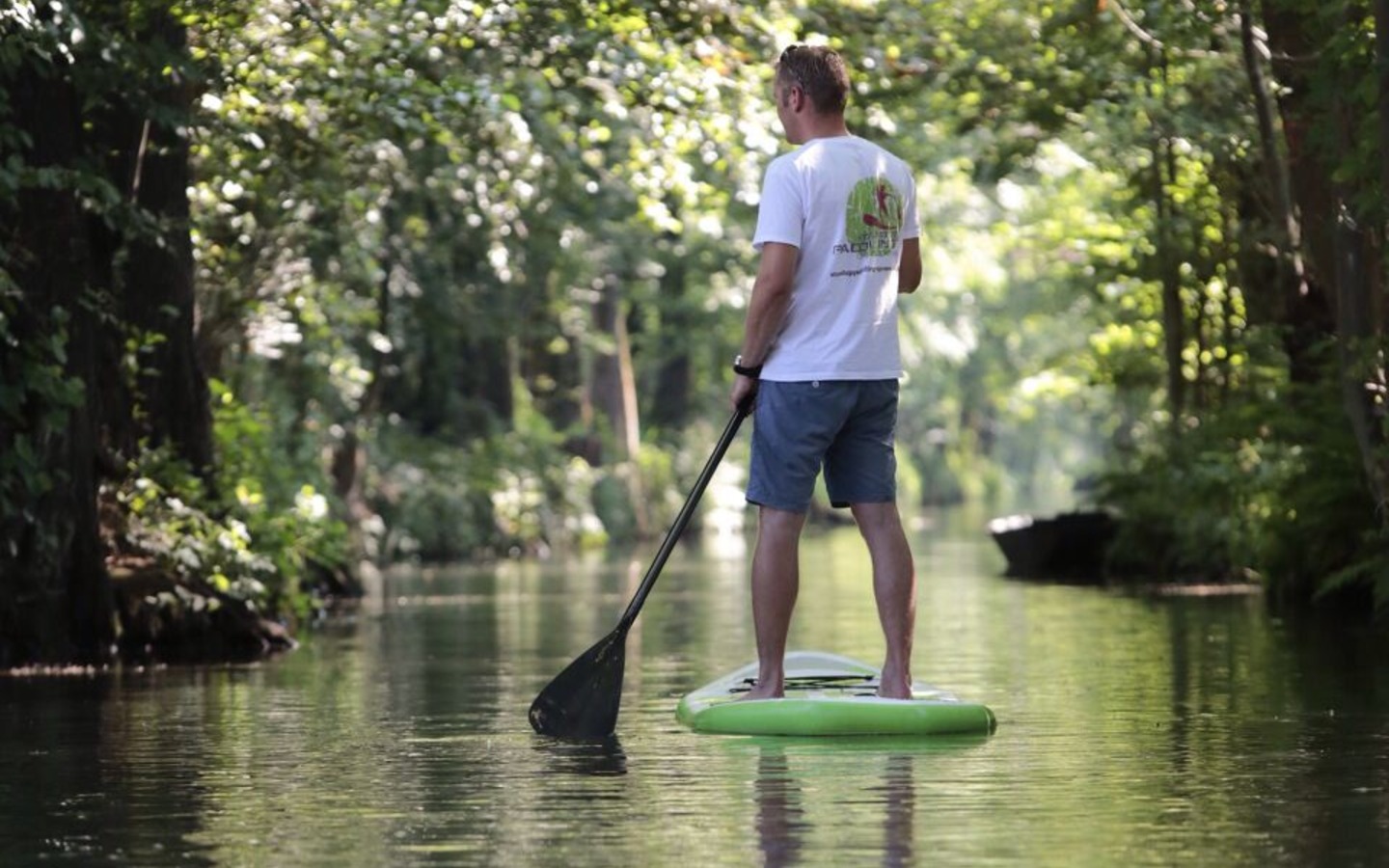 Stand up Paddling im Spreewald - einfach nur entspannen, Foto: Unbekannt, Lizenz: Amt Burg (Spreewald)