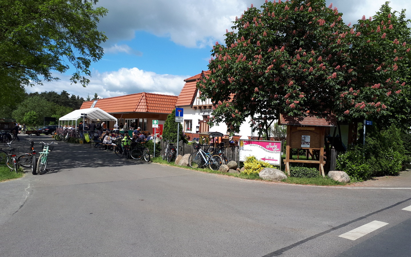 Gastst&auml;tte Alter Spreewaldbahnhof Briesen, Foto: Heinz-Joachim Schiemenz, Lizenz: Amt Burg (Spreewald)
