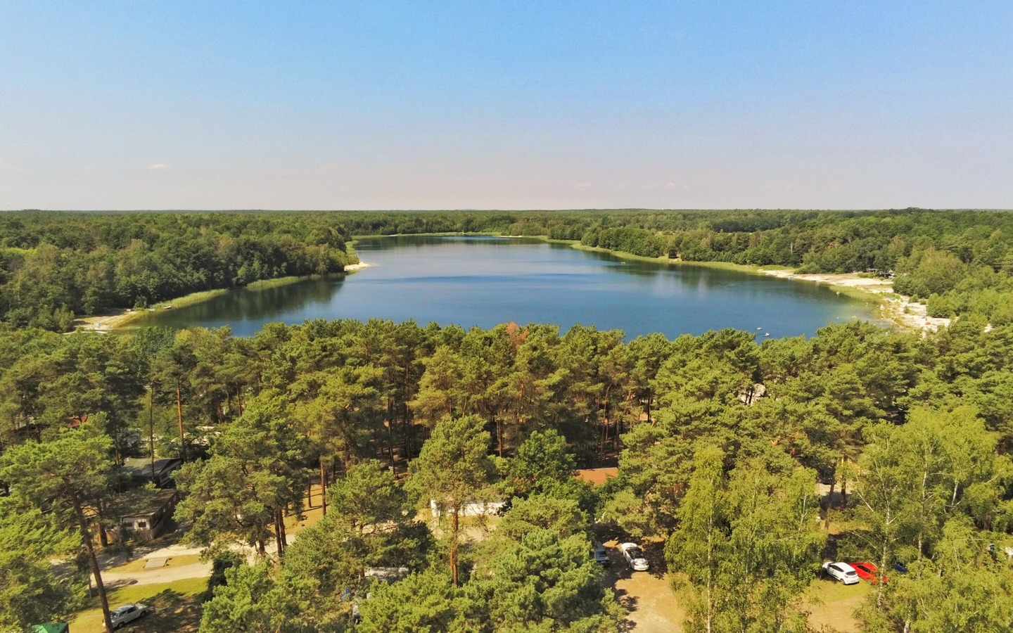 Gro&szlig;see von oben, Foto: ReFanCard, Lizenz: Waldcamping Am Gro&szlig;see