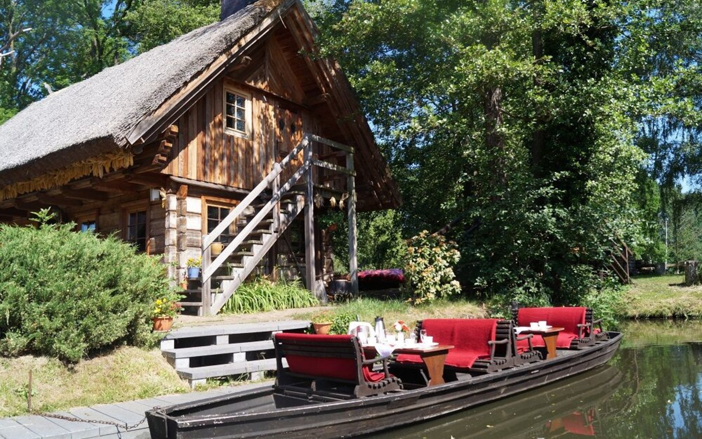 Kleiner Kahn, Foto: Kleiner Spreewaldhafen, Lizenz: Amt Burg (Spreewald)