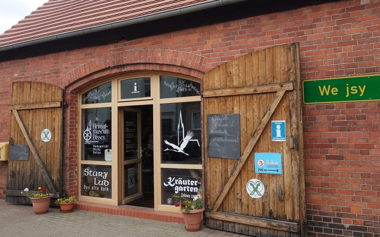 G&auml;steinfo Dissen, Foto: Kerstin M&ouml;bes, Lizenz: Amt Burg (Spreewald)