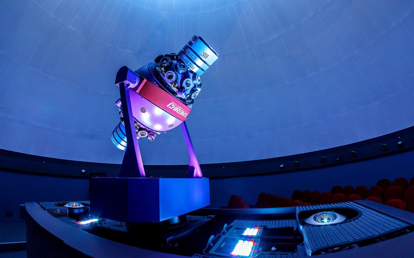 Pr&auml;sentationstechnik im Planetarium Cottbus, Foto: Andreas Franke, Lizenz: CMT Cottbus