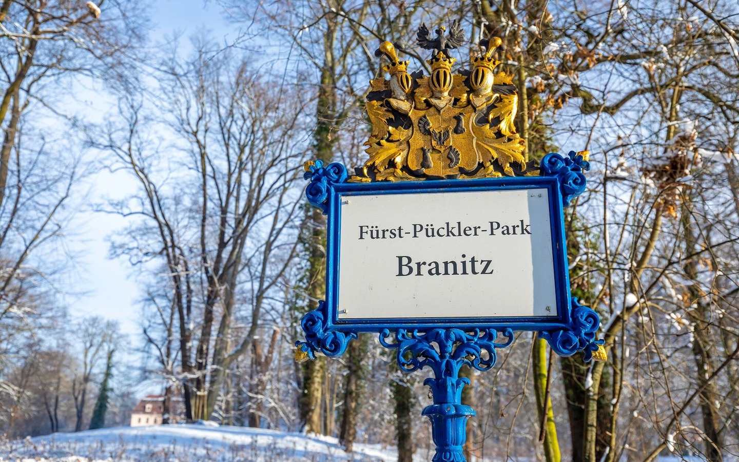 Winter in Park und Schloss Branitz, Foto: Andreas Franke, Lizenz: CMT Cottbus