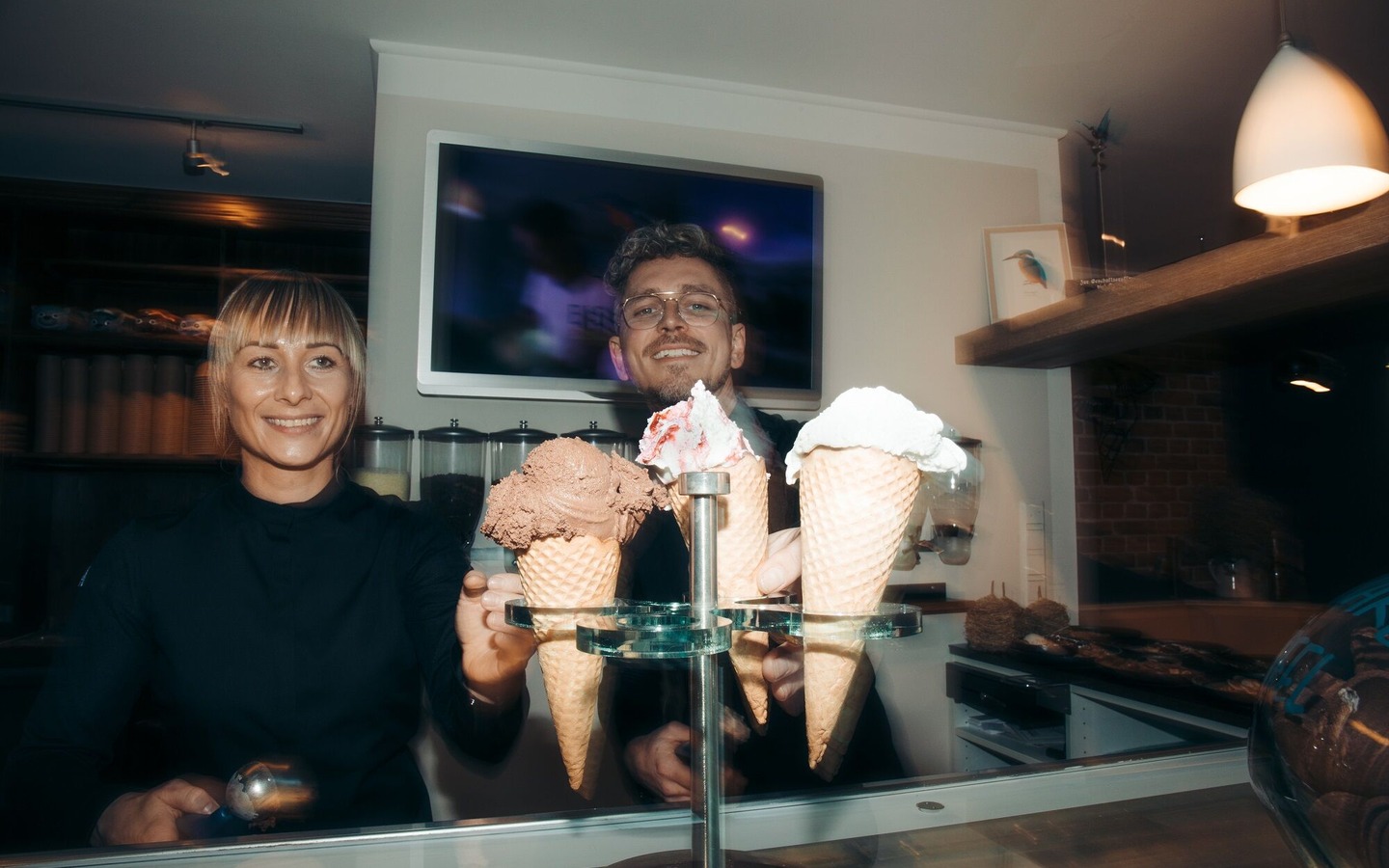 EISVOGEL Inhaber Christin und Martin, Foto: Willi L&ouml;ben, Lizenz: EISVOGEL