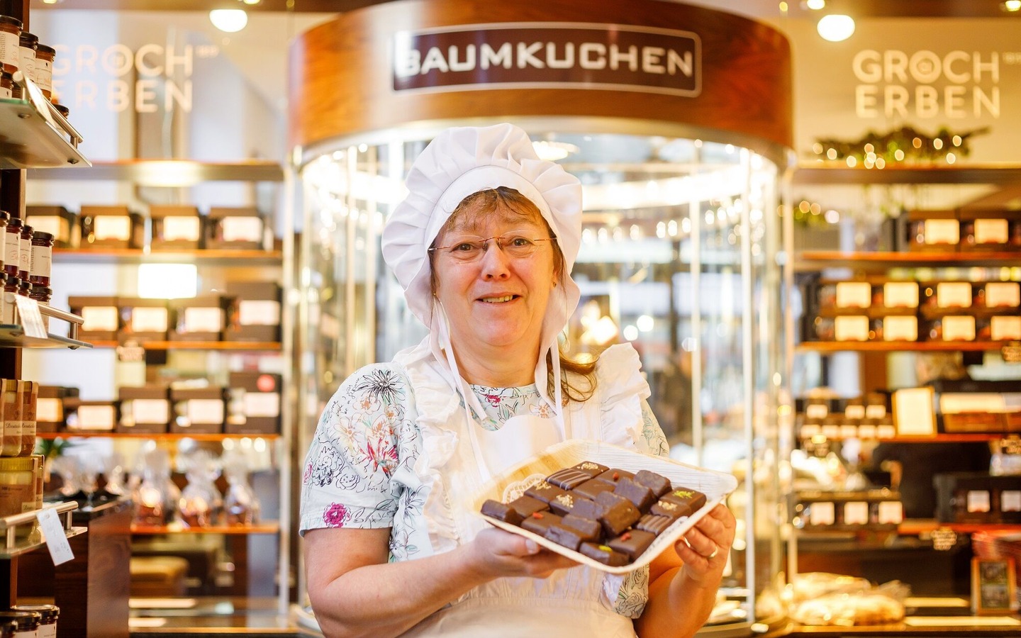 Die Cottbuser Baumkuchenfrau bei "Groch & Erben", Foto: Andreas Franke, Lizenz: CMT Cottbus