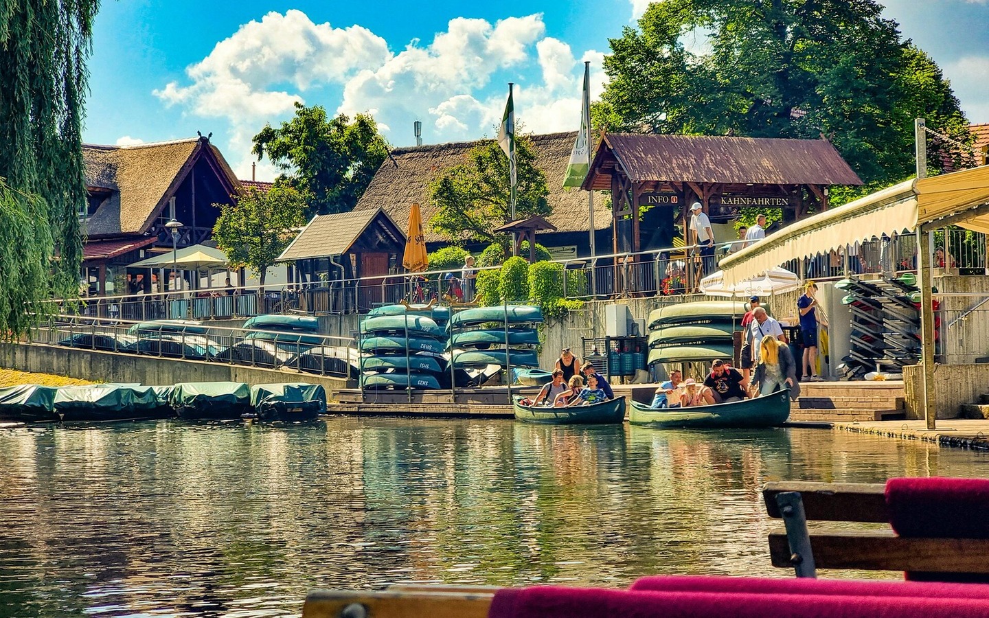 Spreehafen Burg - Blick vom Kahn, Foto: Tino Meier, Lizenz: Spreehafen Burg