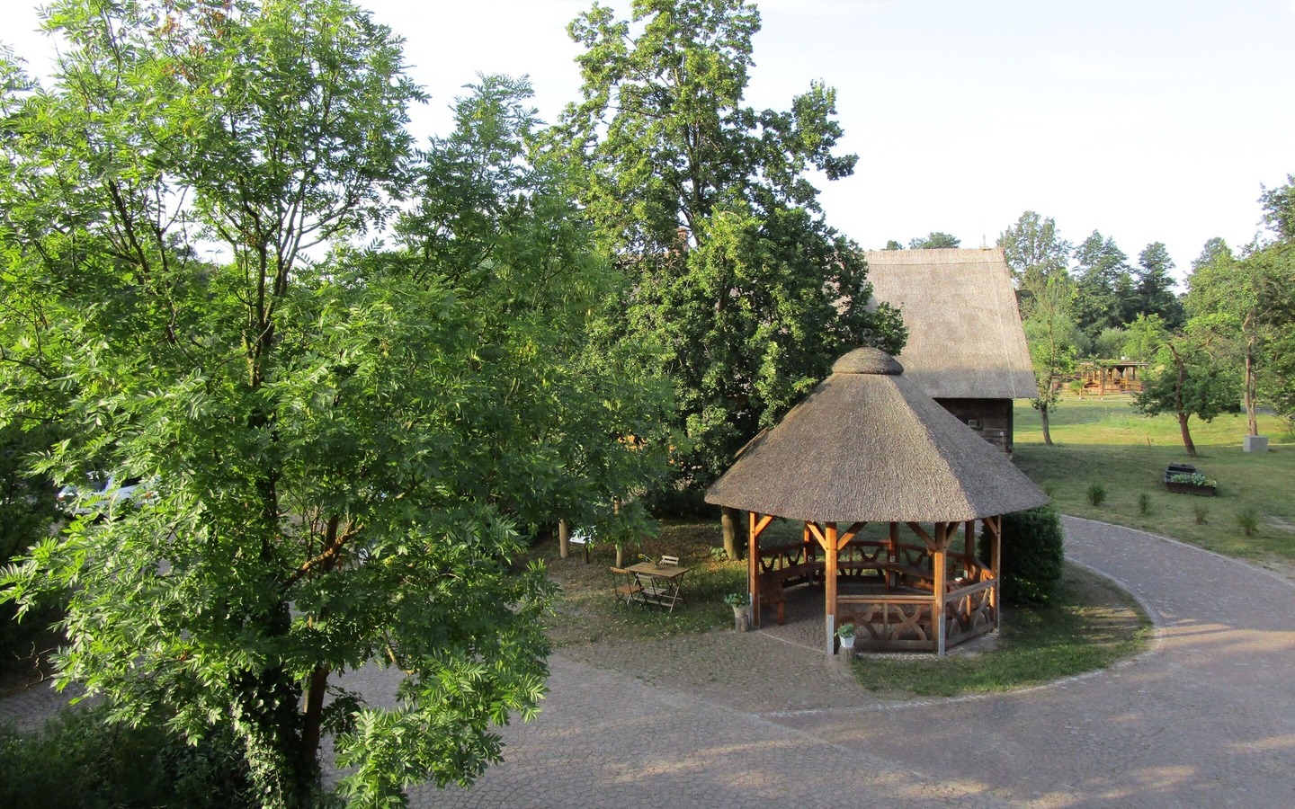Pavillion auf dem Schlossberghof Burg, Foto: I. R&uuml;ffreck (BR Spreewald), Lizenz: LfU Brandenburg