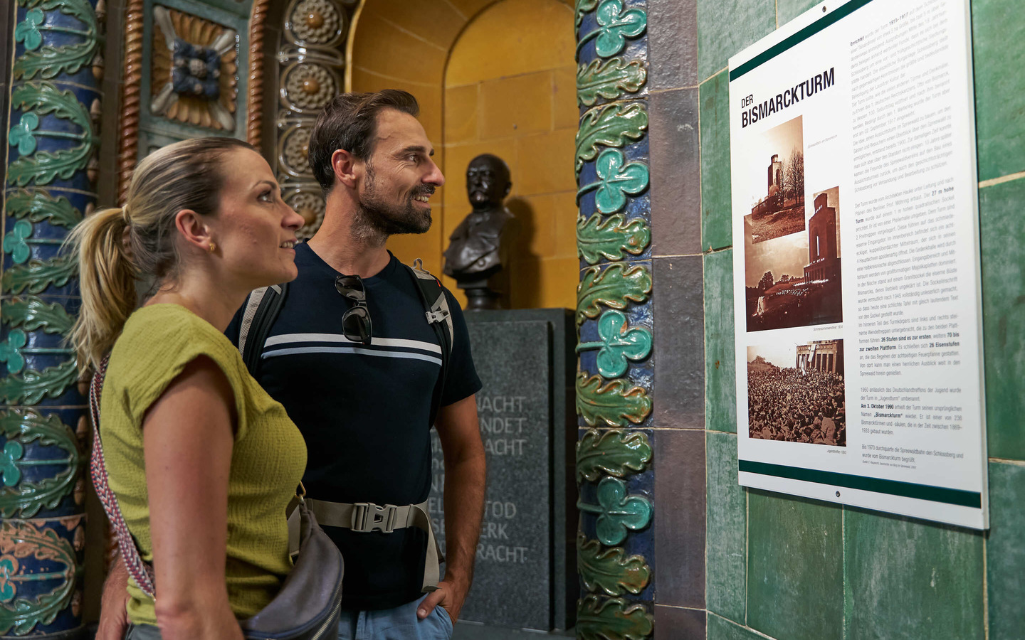 Ausstellung im Bismarckturm, Foto: Ron Petra&szlig;, Lizenz: Amt Burg (Spreewald)