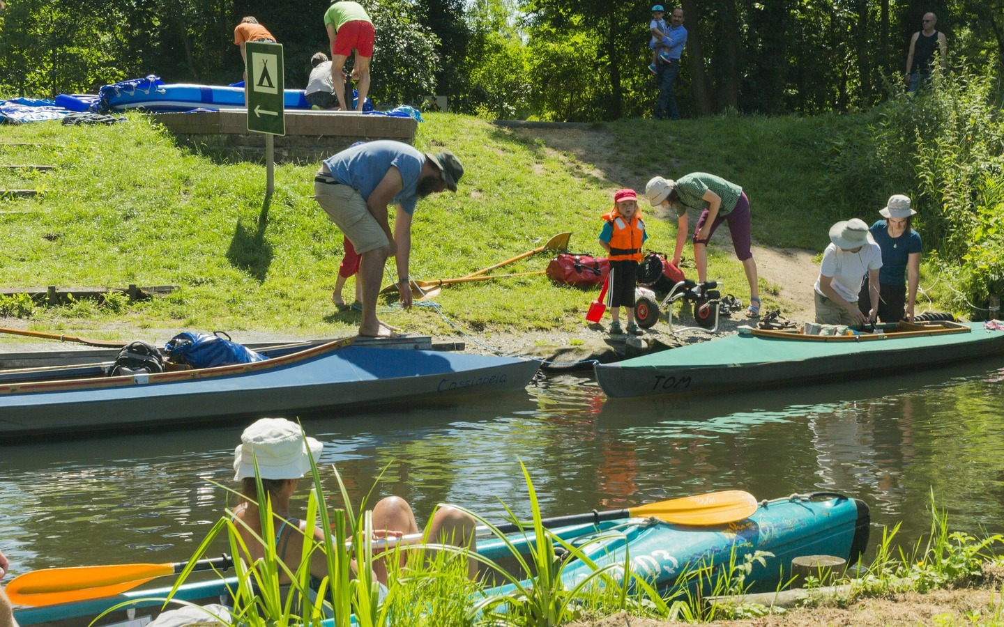 Kanuvermietung nahe dem Spreewald-Camping L&uuml;bben, Foto: Steffen Lehmann, TMB