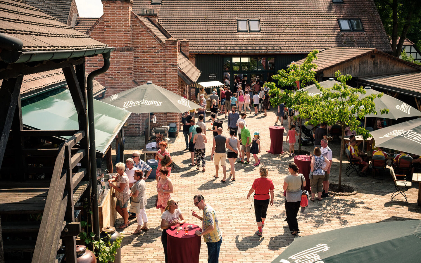 Innenhof/Biergarten, Foto: Spreewood Distillers