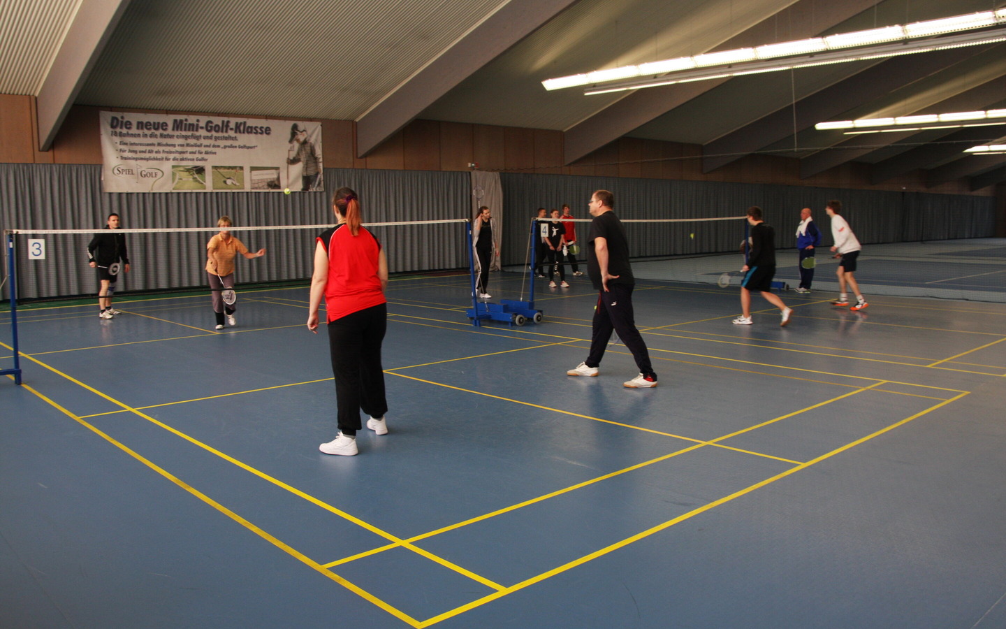 Badminton im Sportpark Cottbus (Foto: Sportpark Cottbus)
