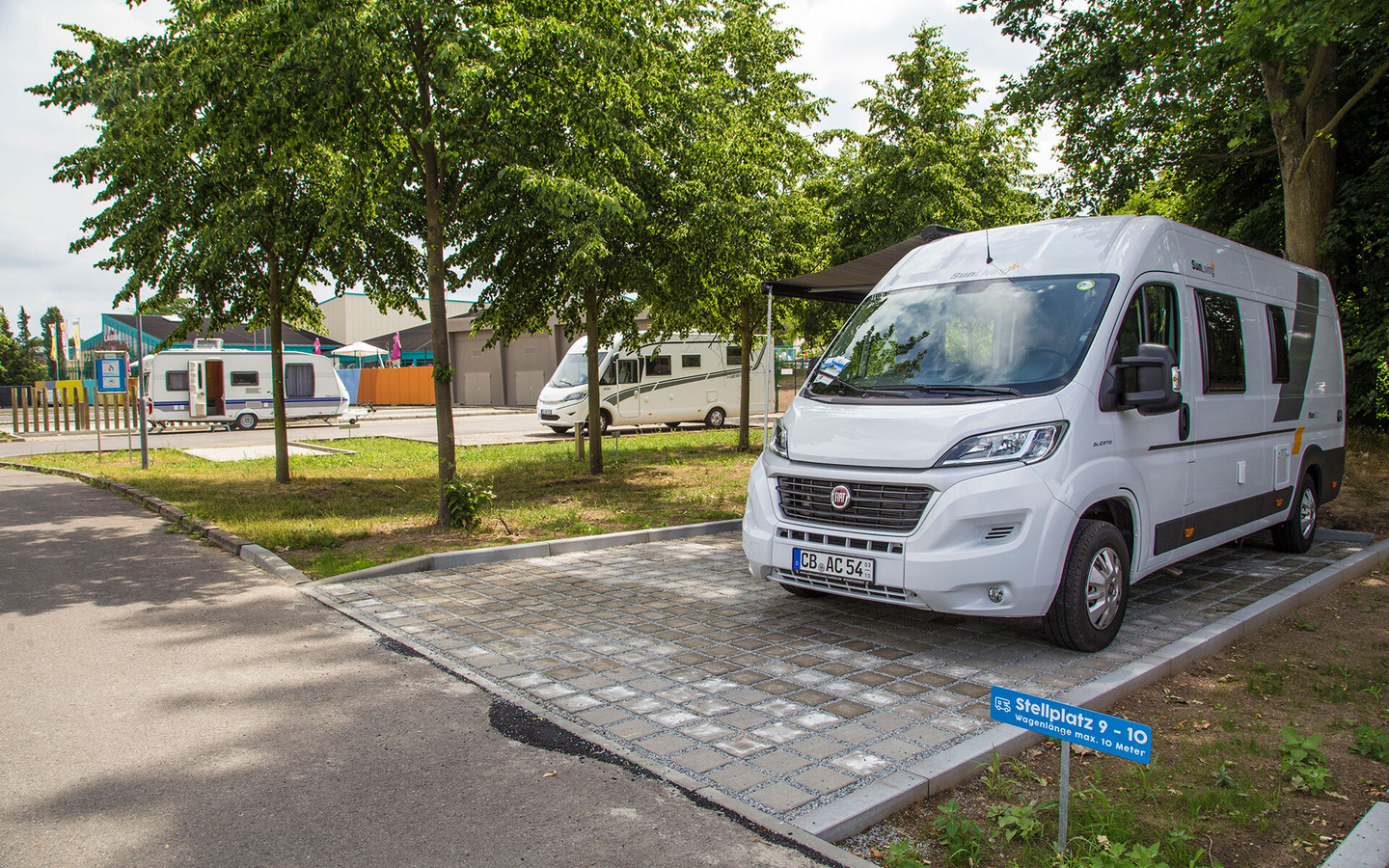 Lagune Cottbus: Caravanstellplatz, Foto: Lagune Cottbus