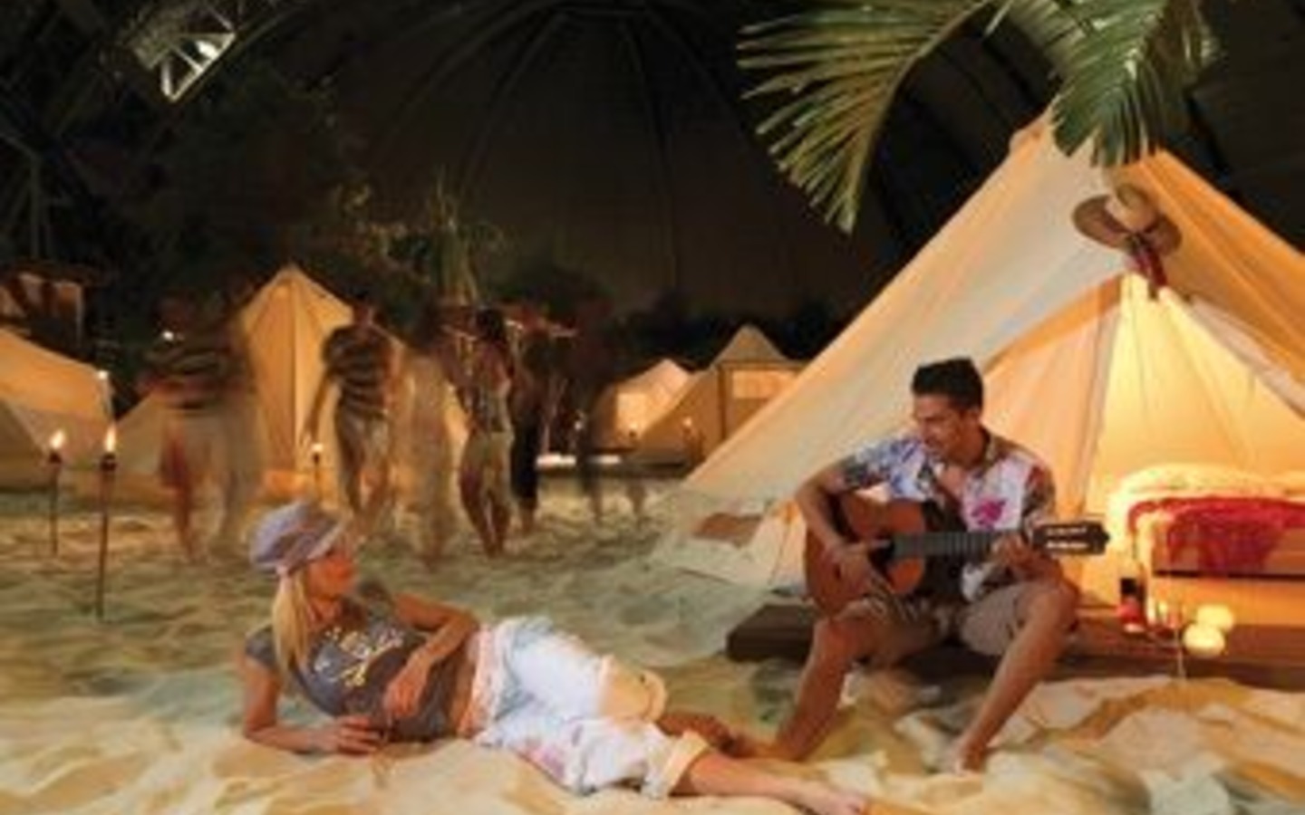 Camping am Strand, Foto: Tropical Islands